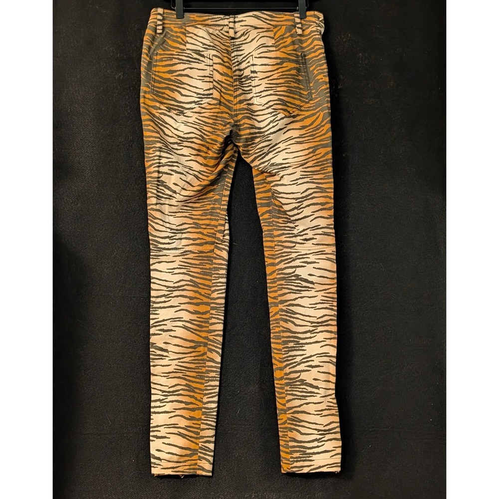 A.L.C. Tiger Print Lace Up NEW Skinny Jeans Pants Women's Size 6 NWT Animal - Picture 5 of 5